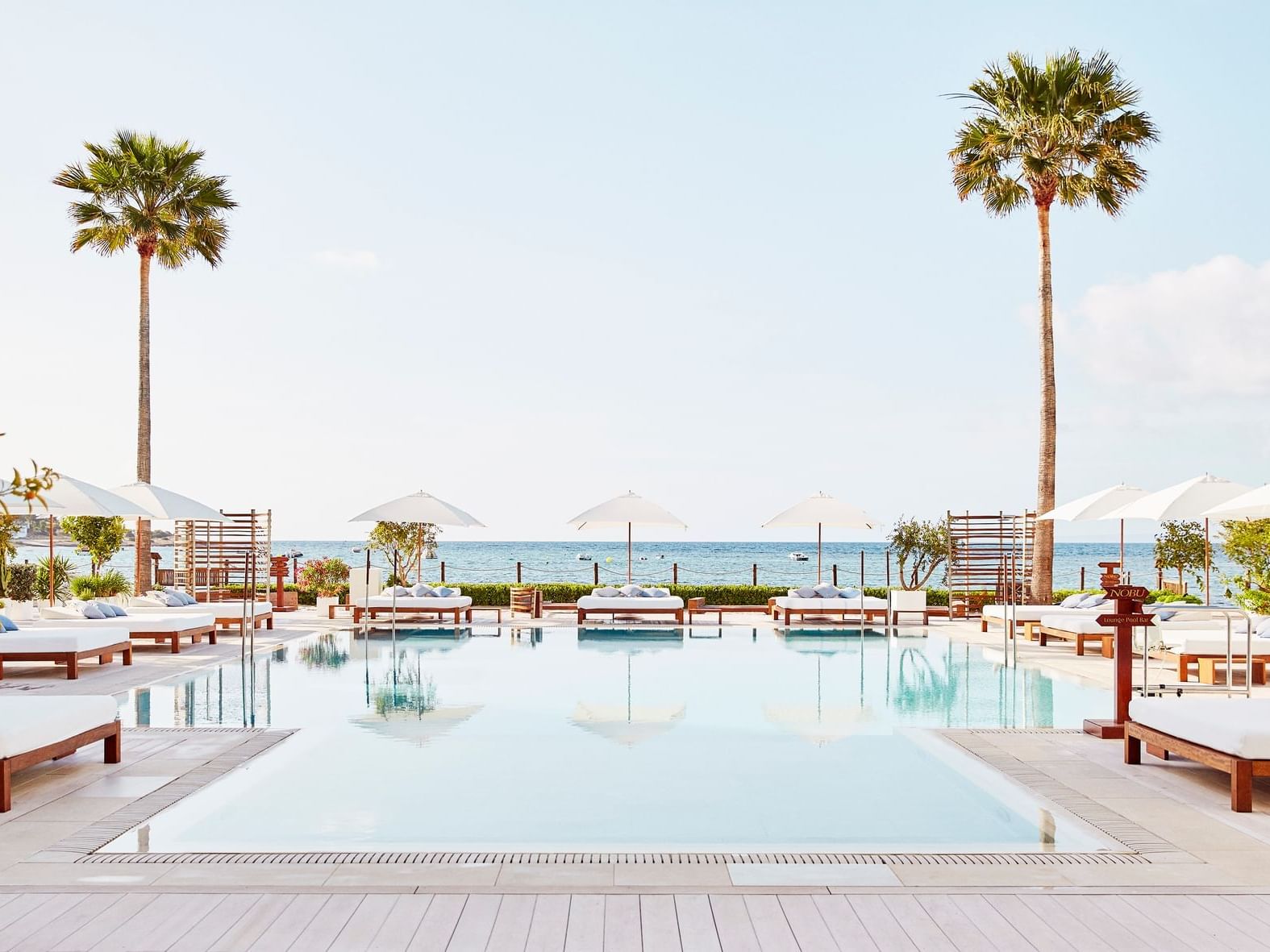 Nobu Hotel Ibiza Bay luxury beachfront hotel with contemporary design and Mediterranean setting