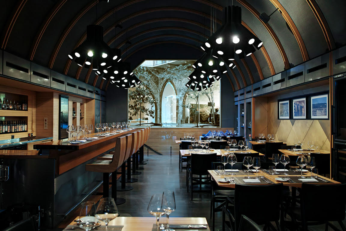 Burgundy restaurant in Saifi Village Beirut with elegant interior and refined European dining atmosphere