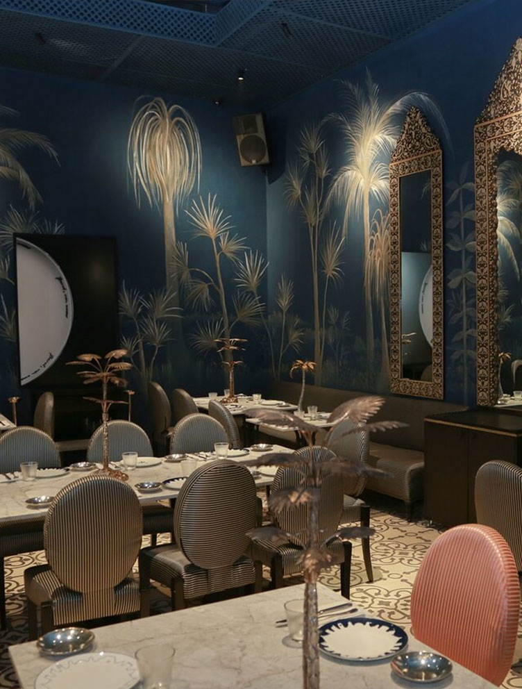 Em Sherif restaurant in Ashrafieh Beirut with elegant décor and refined traditional Lebanese dining atmosphere