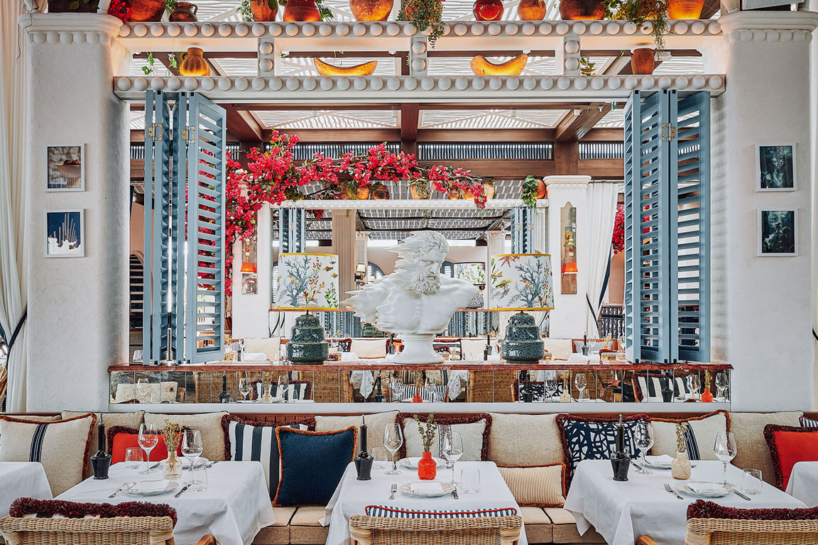 Sirene by Gaia restaurant in Dubai with elegant Mediterranean interior and refined dining atmosphere